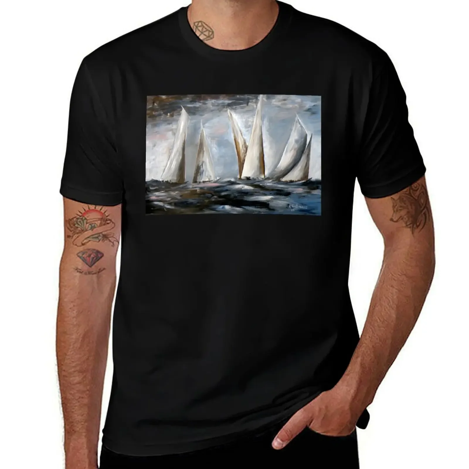 

On the Open Sea T-Shirt clothes Funny t-shirts anime stuff custom shirt clothing for men