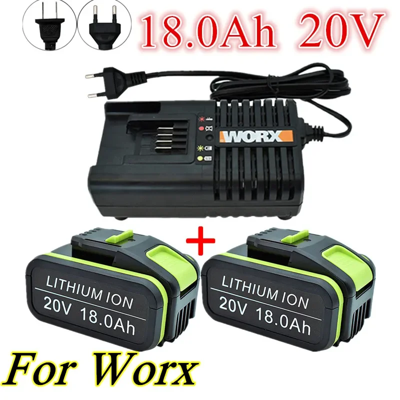 

100% Original 20v 18Ah Ersatz Worx Max Wiederaufladbar Li-Ionen-Akku Wa3551 Wa 3551,1 Wa3553 Wa3641 Wx373 Wx390 Akku Werkzeug