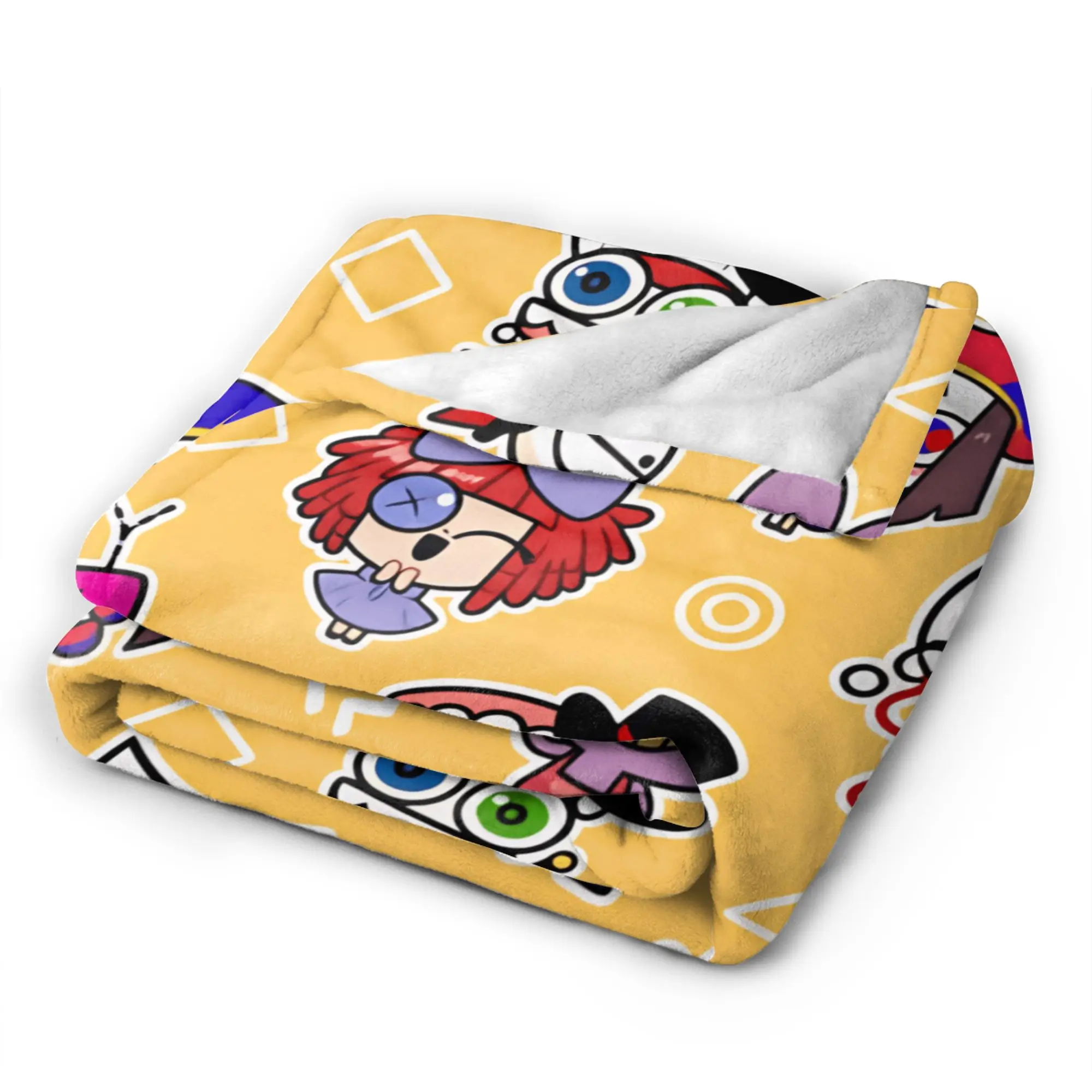 A-Amazing D-Digital C-Circus T-TADC Blanket Adults Child  Flannel Throw Blanket For Bedroom Cozy DIY Quality Bedspread Gift