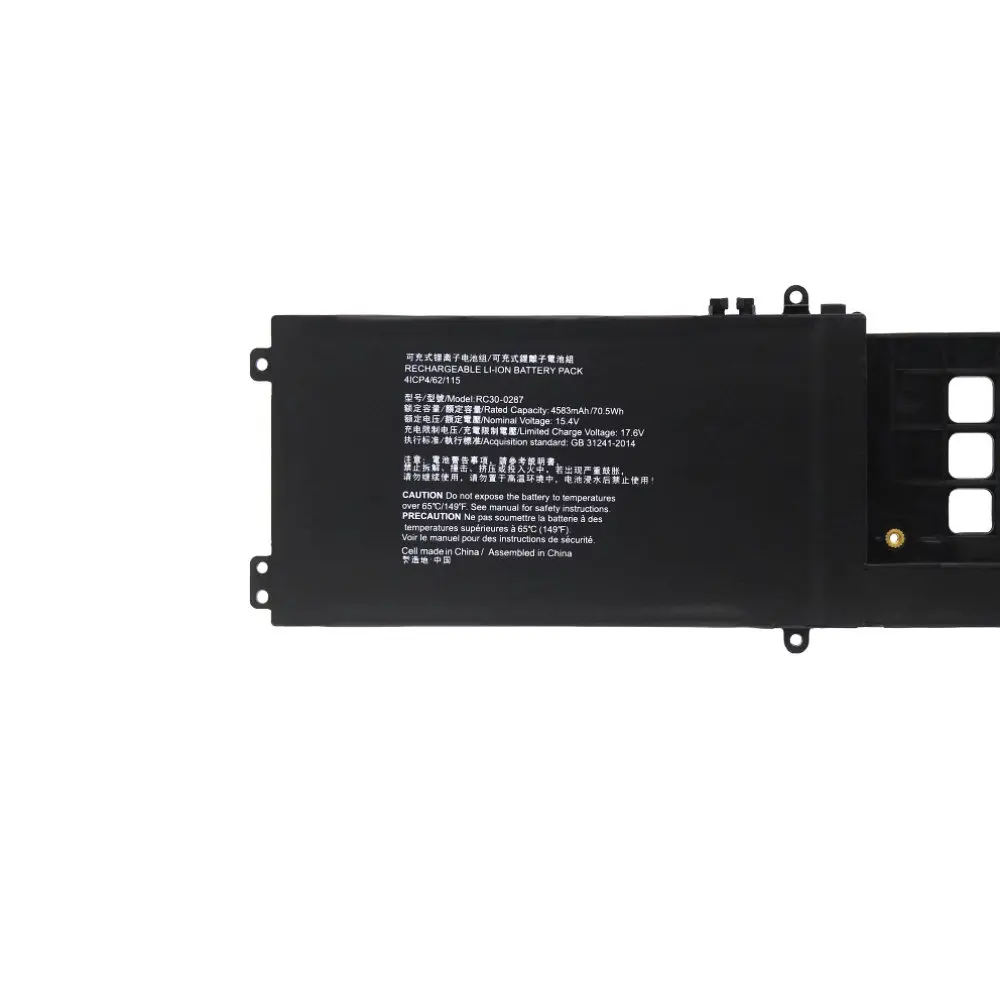 15.4V 70.5Wh 4583mAh RC30-0287 Laptop Battery For Razer Blade Pro 17 2019/2020 RZ09-0287 RZ09-0329 RZ09-0314 RZ09-0406