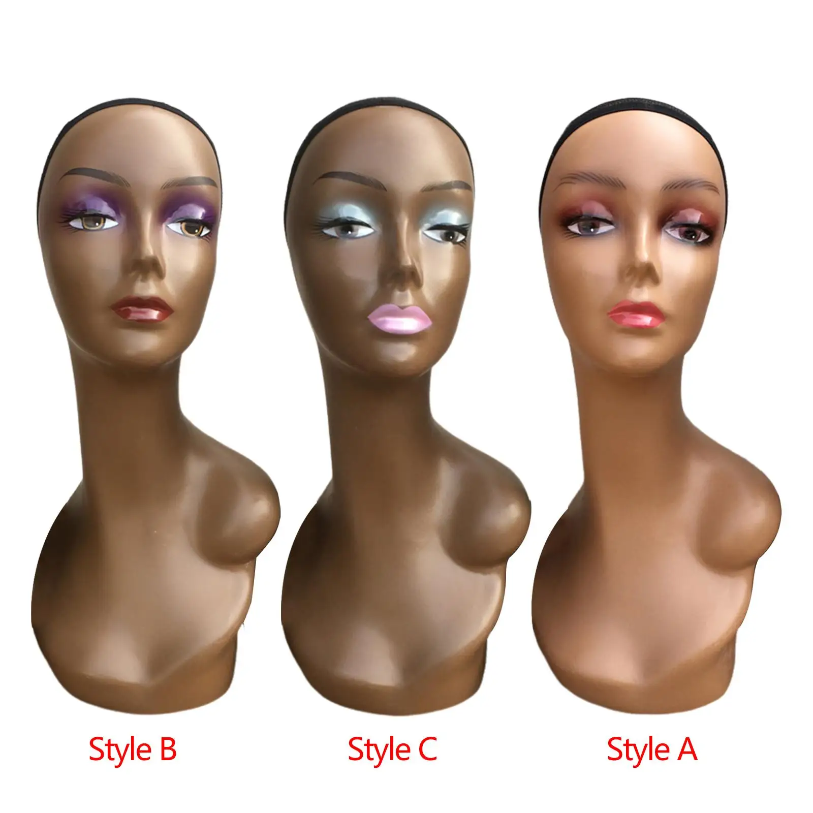 Woman Mannequin Head Model Multifunctional Accessories for Display Making