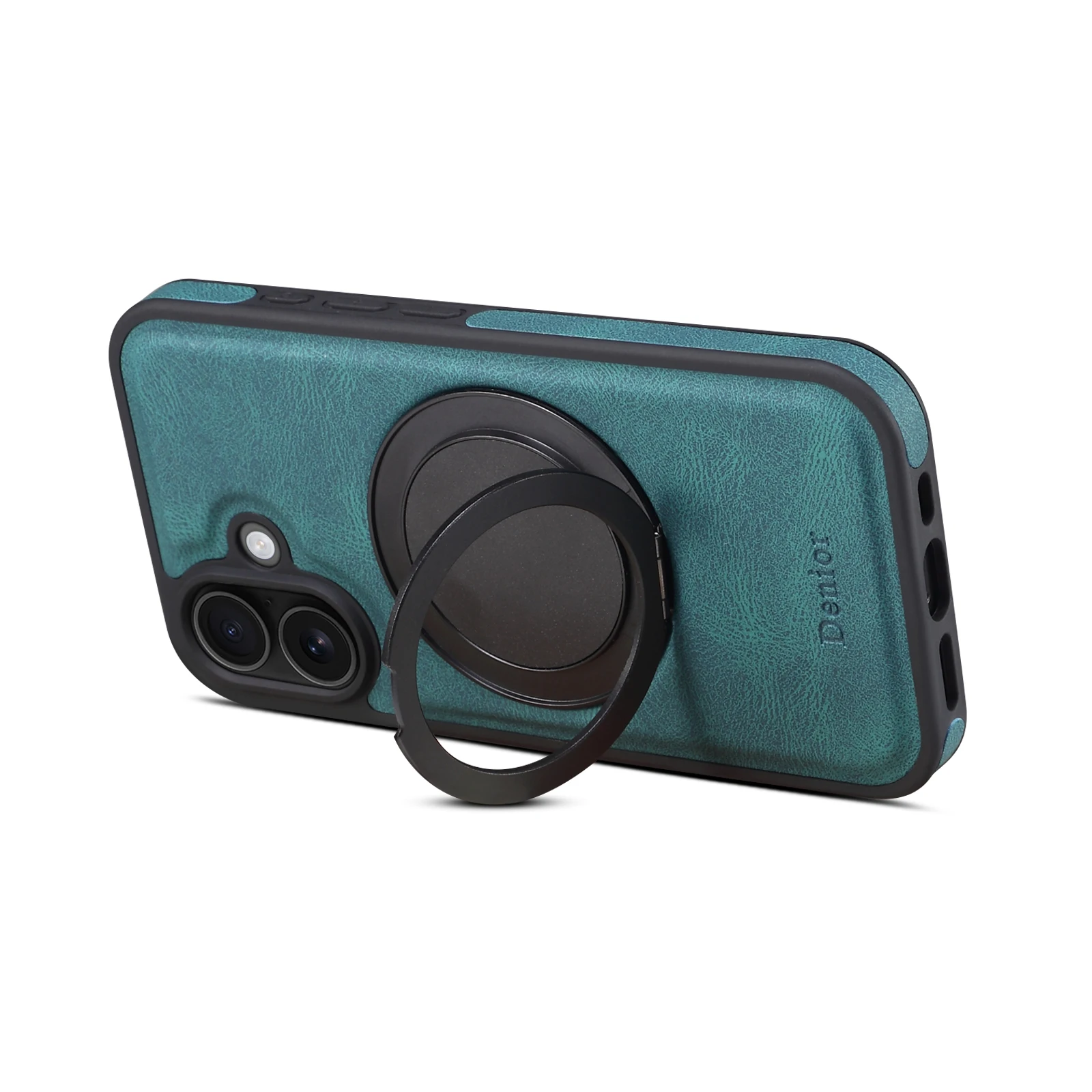 Handyhülle 360 ° Drehbarer Ständer mit Kunstleder-Ringverschluss für iPhone 18 Pro Max 17 Air 16 Plus 15 14 13 12 – Detail 15