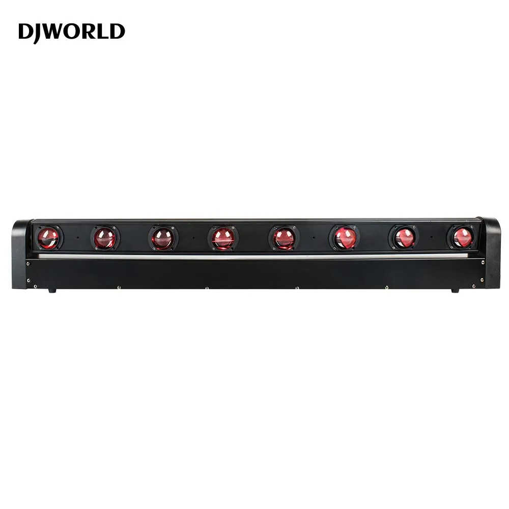 ไฟ LED 8X12W RGBW 4IN1หลากสีเคลื่อนไหว DMX512หลอดไฟหน้าดีเจบาร์ดิสโก้อุปกรณ์เวทีปาร์ตี้อุปกรณ์ควบคุม DMX