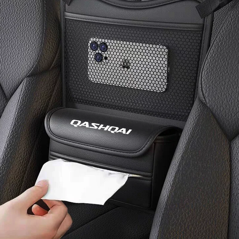 

Car Seat Middle Hanger Storage Bag Leather Auto Handbag Holder Between Seats Organizer Pockets for Nissan Qashqai J10 J11 J12