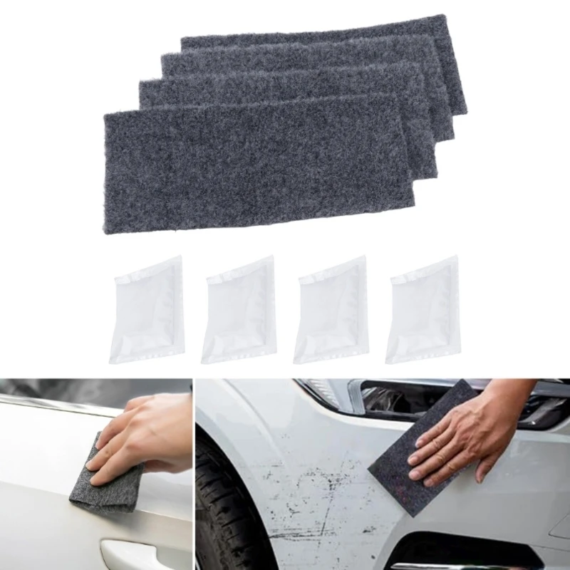 

4Pcs Nanometre Antiscratch Cloth for Car Scratch Cloth Repair Paint Scratches Metal Polishing Cloth