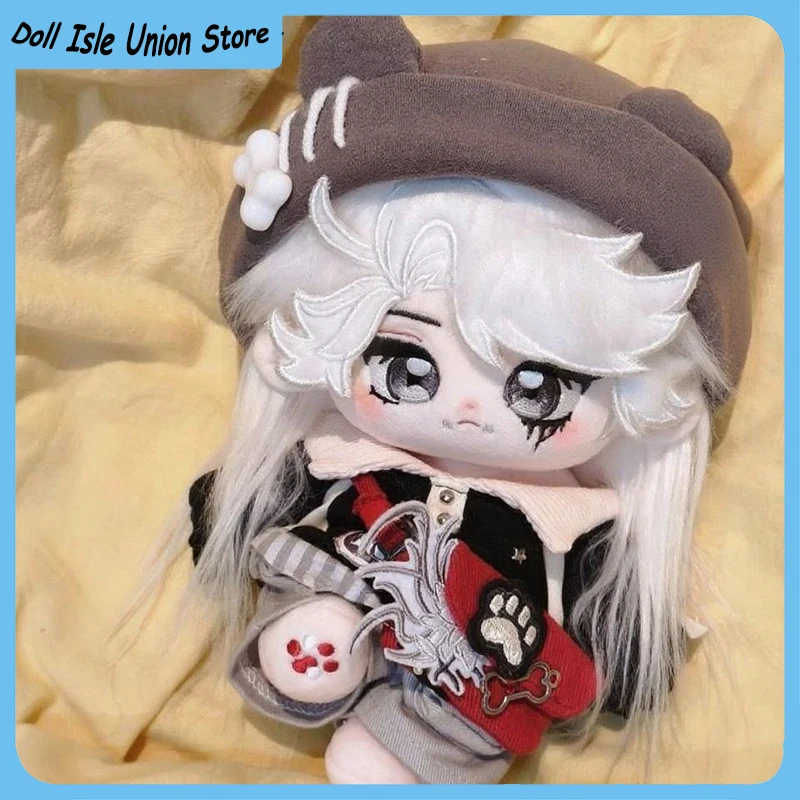 Handsome Anime Identity Ⅴ Naib Subedar Cotton Doll 20cm Mercenary Soft Plush Stuffed Body Animal Ear Toys Change Clothes Plushie