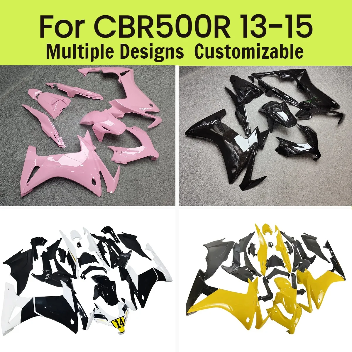 

For Honda CBR500R 2013 2014 2015 Motorcycle ABS Injection Fairings CBR 500R 13 14 15 Fairing Body Plastic Cover Kit