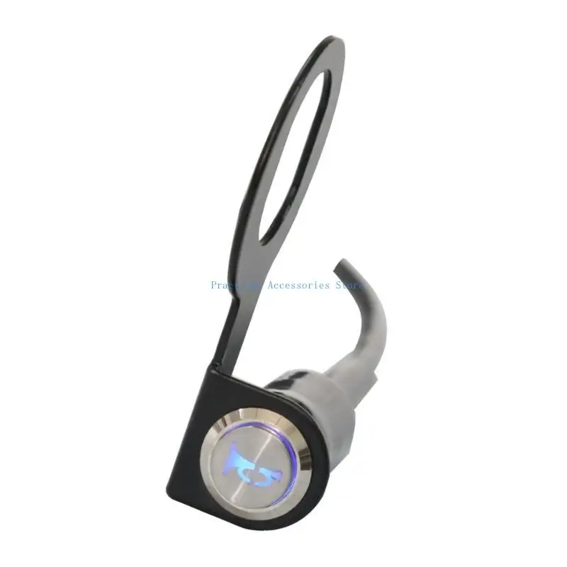 U75E الفولاذ المقاوم للصدأ لحظة زر دراجة نارية المقود التبديل لعشاق التخصيص تعديل السيارات الرجعية #5