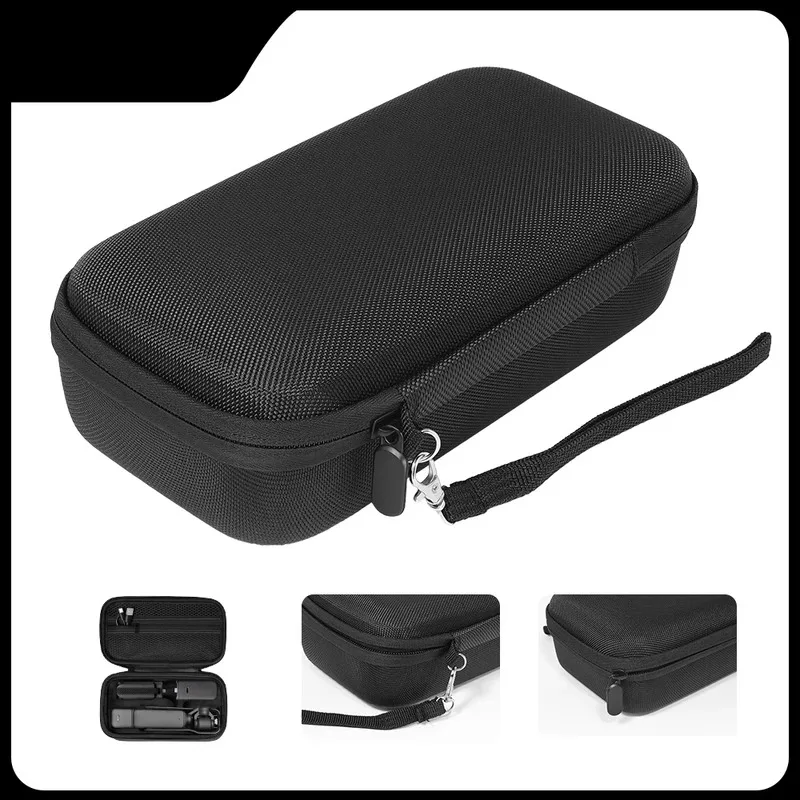 For DJI Osmo Pocket 3/4/Xtra Muse Hard Shell Carrying Case Shockproof Portable Storage Bag with Hand Strap Travel Accessories