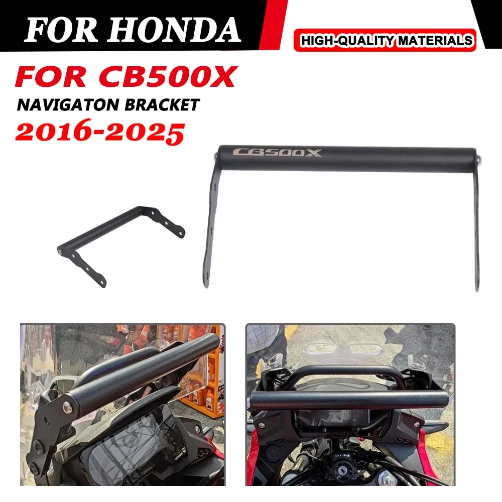 For Honda CB500X CB500 X CB 500X 2016 - 2024 Motorcycle Windshield GPS Navigation Bracket SMART Mobile Phone Adapt Plate Bracket