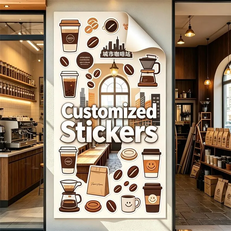 Any Size 100cm Custom Sticker Beauty Salon Lndoor And Outdoor Supermarket Warning Message Club Commercial Advertising Promotion