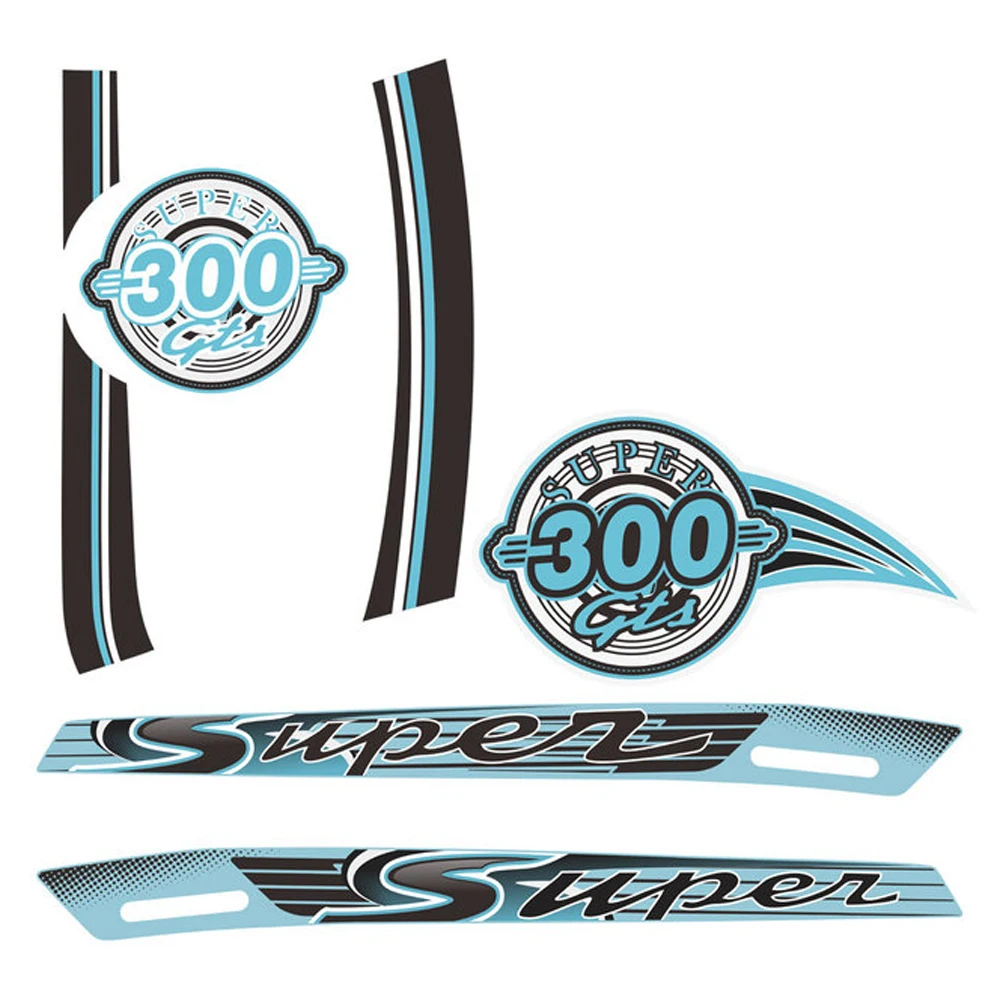 

GTS 300 Stickers Sport Super Emblem Reflective GTS 300 Accessories Motorcycle Protector Fairing Sticker For VESPA Decal GTS300