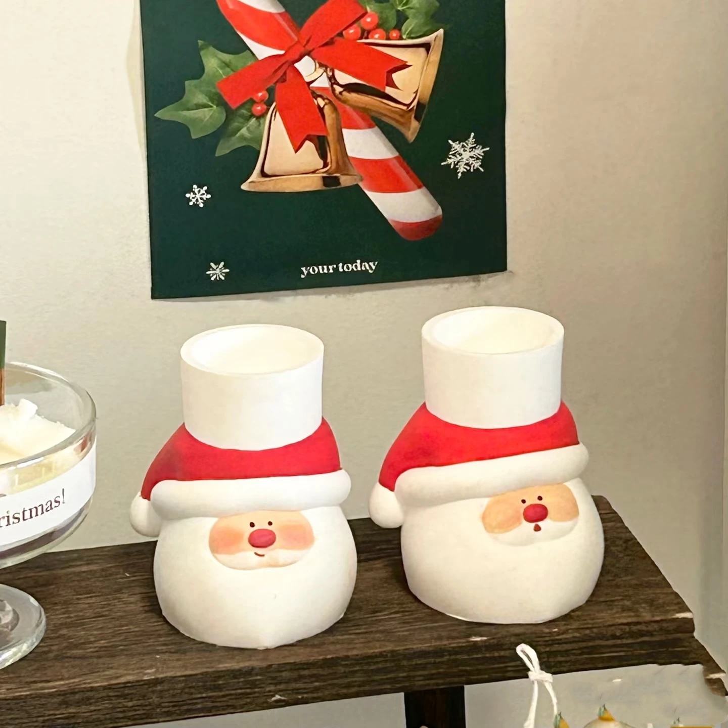 

Рождественский подсвечник, форма «сделай сам», силиконовая форма, форма для подсвечника, ручная работа, сделай сам, Рождественский домашний декор