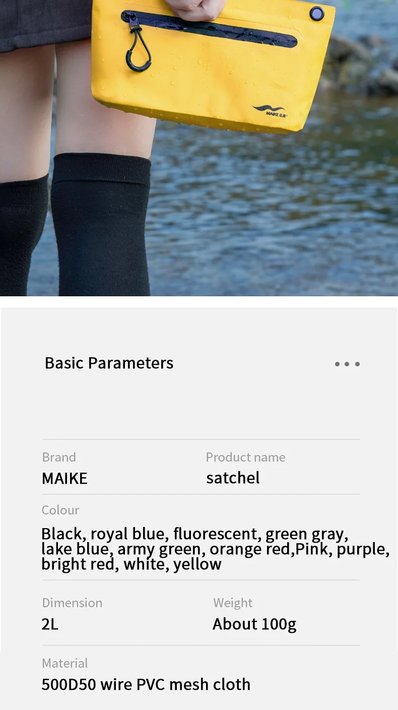 Maike Wash Dry Bags, wasserdichter Tagesrucksack zum Schwimmen, Strand, Wandern, Kajakfahren, Bootfahren, wasserdichte Tasche, Handytasche, Dry Bag – Detail 5