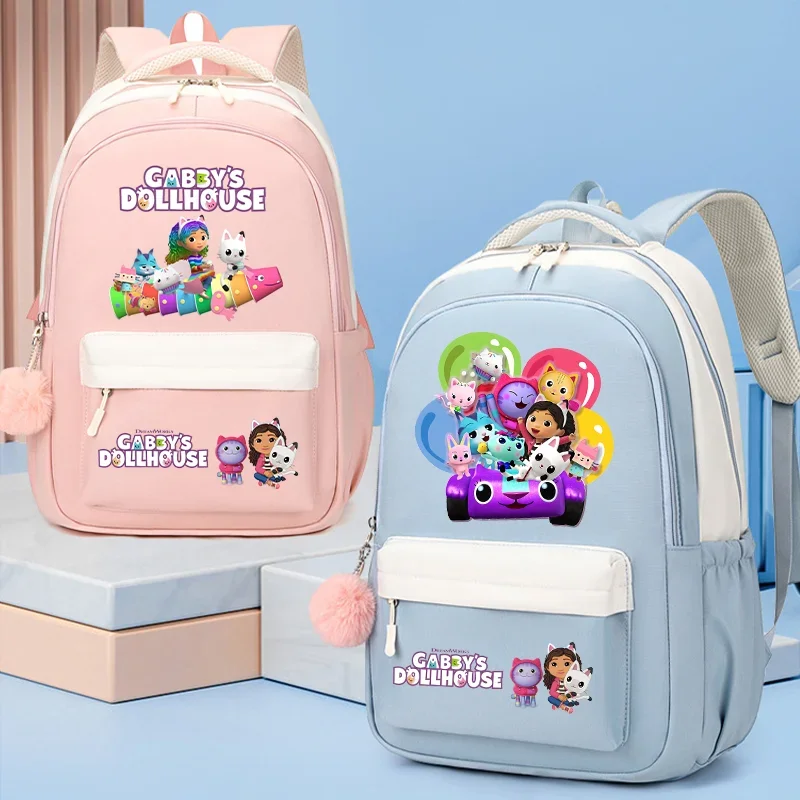 

Школьная сумка для кукольного домика Габби, рюкзак для девочек с героями мультфильмов, рюкзак для подростков, студенческие сумки для книг, рюкзак, сумка для хранения канцелярских принадлежностей, подарок