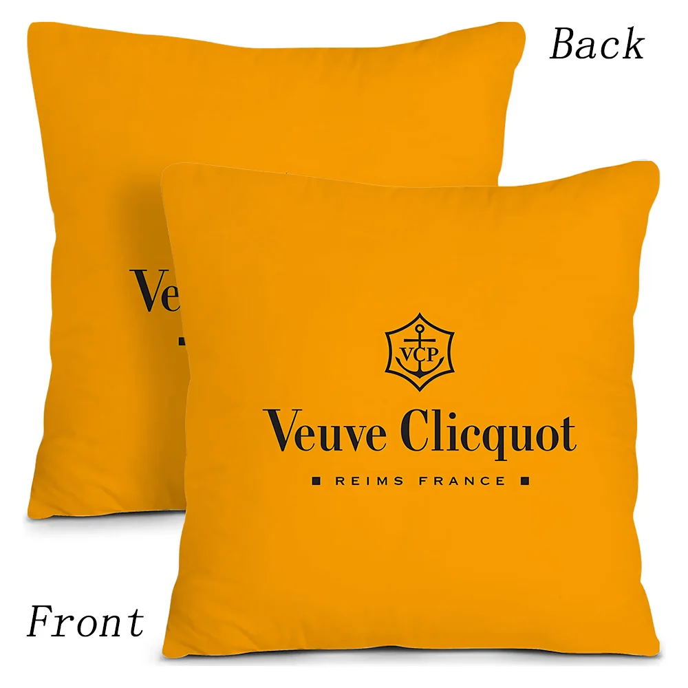 Pillow Covers Cartoon Decorative Home Double-sided Printing Short Plush Cushion Cover V-venezuelaS V-veuve Clicquot PonsardinS