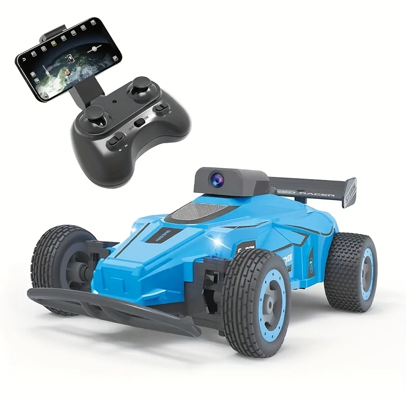 

2.4GHz Remote Control Racing Car with Camera, LED Lights, Boxed Set Includes Controller Battery Charging Cable