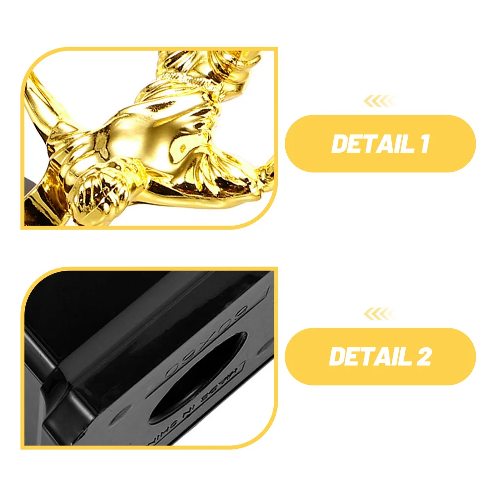 

2Pcs Delicate Soccer Trophy Plastic Football Match Prize Creative Decorative Award for Athletes Events Party Supplies