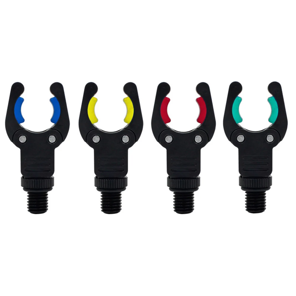 4pcs Carp Fishing Rod Holder Rest Head Luminous Gripper Pole Grips With 3/8 Thread Fishing Tackle Accessories