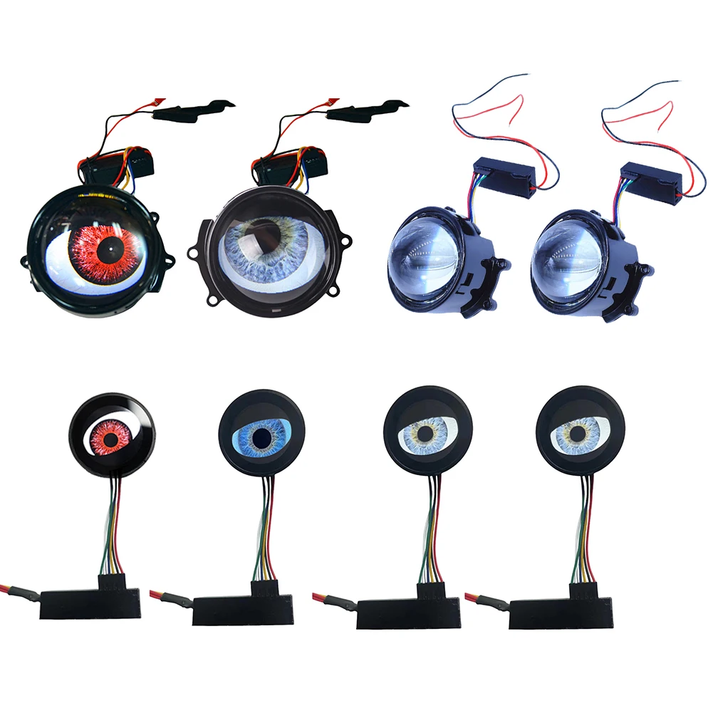 12V Devil Eyes Light for Cars DIY Dynamic Devil Eye Car Headlights Car Headlight Assembly Modified Eagle Eye