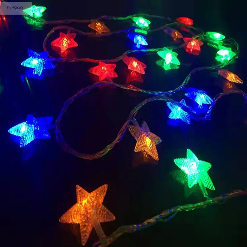 Batterij/Usb/220V Ster Led String Fairy Lights 3M 5M 10M Outdoor Licht Guirlande kerstvakantie Room Wedding Party Decoratie