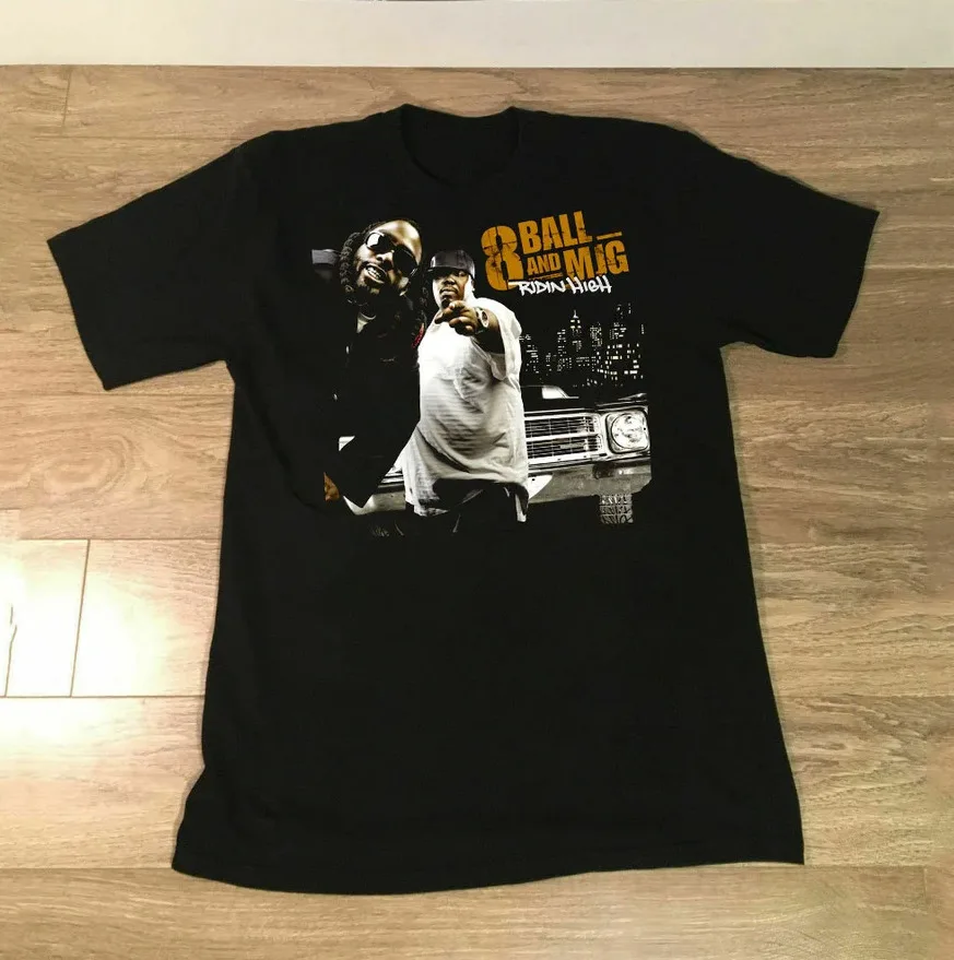 Ridin HIP HOP Style 8Ball MJG Band T Shirt Classic Black S 5XL LI907