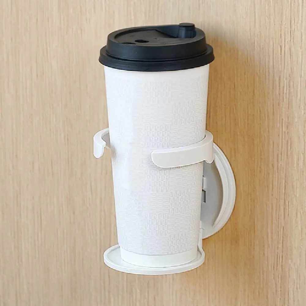 Detachable Wall Mount Cup Holder Space-Saving Stable Foldable Mug Holder Durable No Punching Desktop Bottle Rack Kitchen