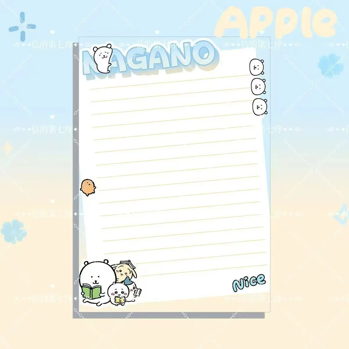 Cute Cartoon B5 Notepad, Tearable Lined Writing Pad, Aesthetic Notebook, Journal Planner Memo Sheets for Notes & Scrapbooking view 4