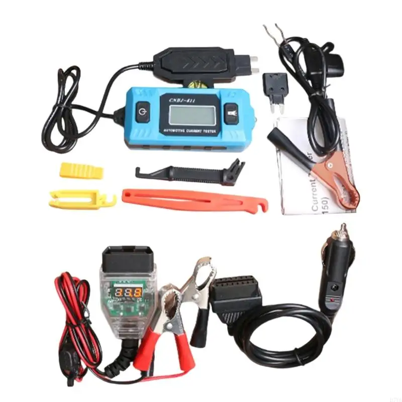 

Профессиональный тестер утечки автомобильного аккумулятора с ЖК-экраном с синей подсветкой от 0,01 до 19,99 А для автоматической