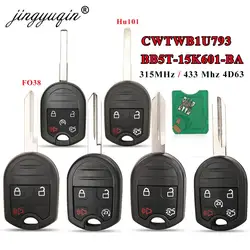 jingyuqin CWTWB1U793 Remote Key 433/315MHz ID63 for Ford Edge Escape Expedition Explorer Flex Fusion Mustan Taurus Mazda Tribute