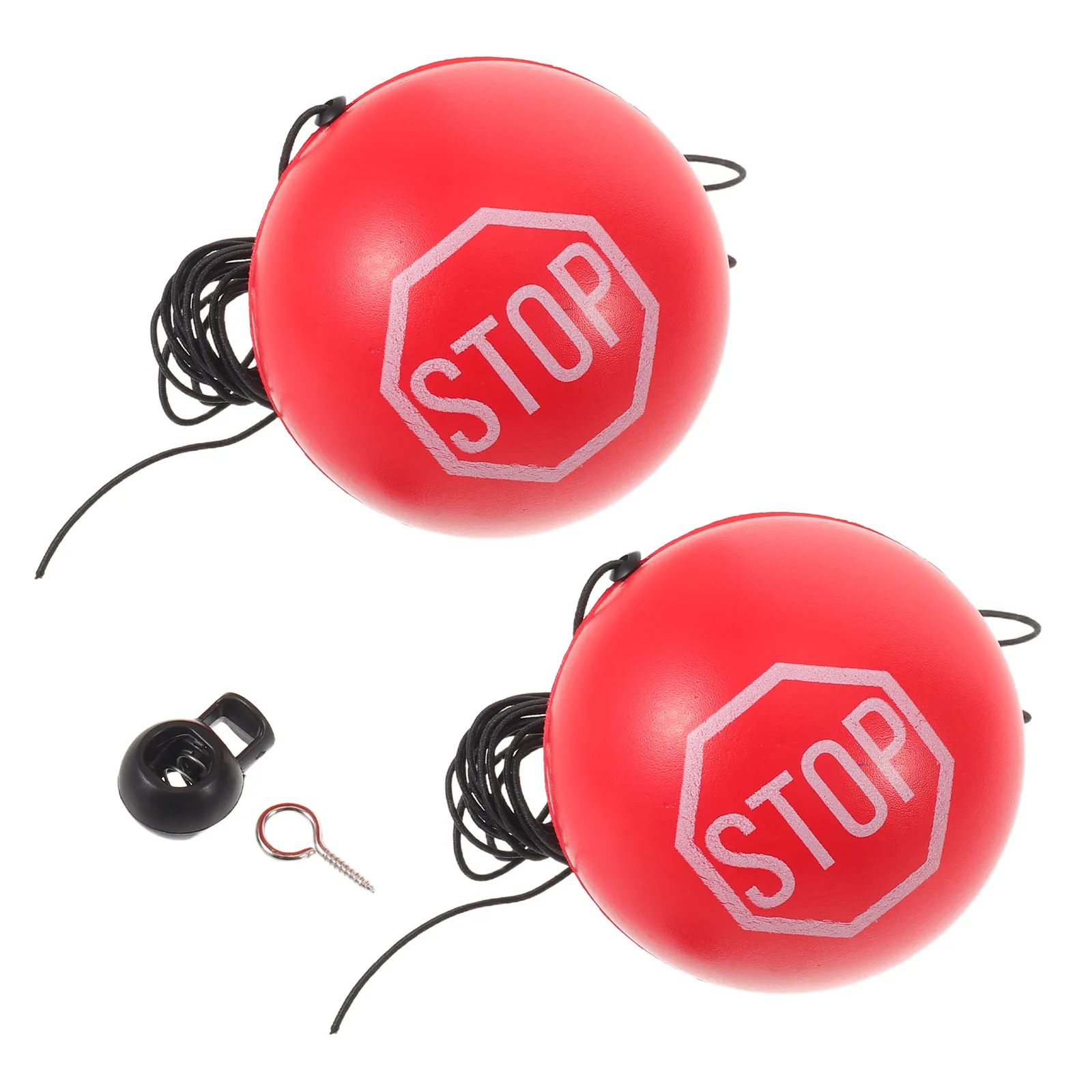 1Set Garage Parking Aid Tennis Ball Red 2.8 Inch Stop Indicator Adjustable Hanging Bumper Protector Parking Guide for Cars Suv