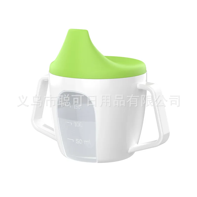 

Sippy Training Baby Drinking Bottle Handle Scale Infant Toddler Kids Plastic Drinkware Durable Pp Material Measurement
