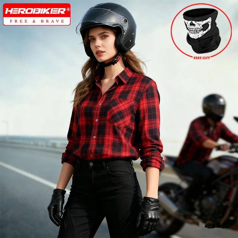 

VOLERO мотоциклетная куртка женская повседневная мотоциклетная клетчатая рубашка в стиле ретро пальто для верховой езды противоскользящая куртка-пулемет четыре сезона