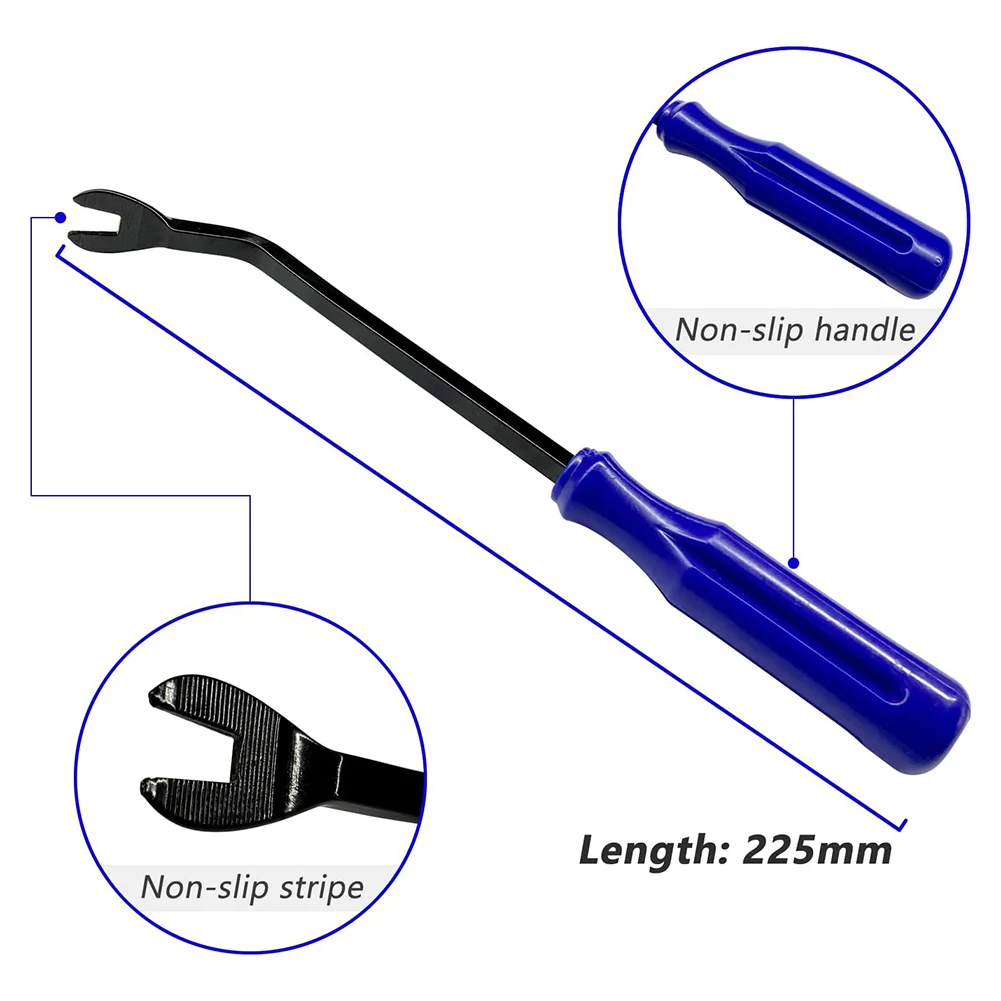 Imagem -02 - Car Interior Remoção Screwdrive Ferramenta Auto Porta Clip Painel Guarnição Clip Fastener Traço Áudio Prego Extrator Instalador Acessórios