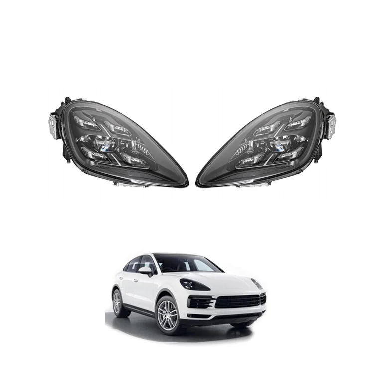 

Factory Sale Smoked Black Car Head Lights New 2018-2023 9Y0.1 Upgrade PDLS Cayenne LED Headlights for ’Porsche Cayenne 9YA