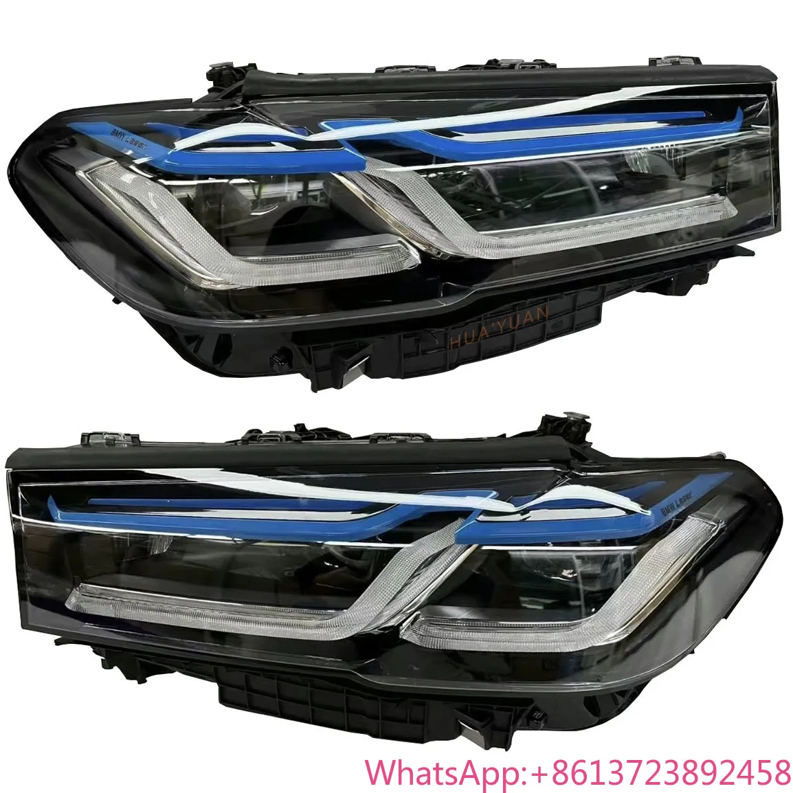 

For High-quality Original G30 Accessories for BMW 5 Series G30 Laser Headlight 2021-2023 Blue Eyebrow Plug and Play