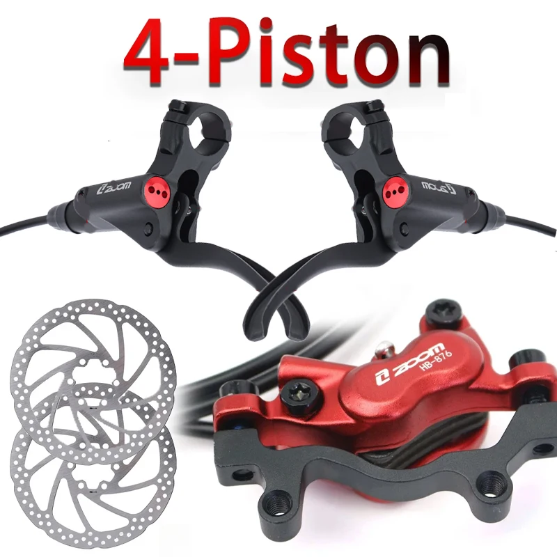 

Zoom 4-piston Mtb Hydraulic Brakes Bicycle Hydraulic Brake Set 4 Piston Hydraulic Brake Mountain Bike Disc Left Rear Kit