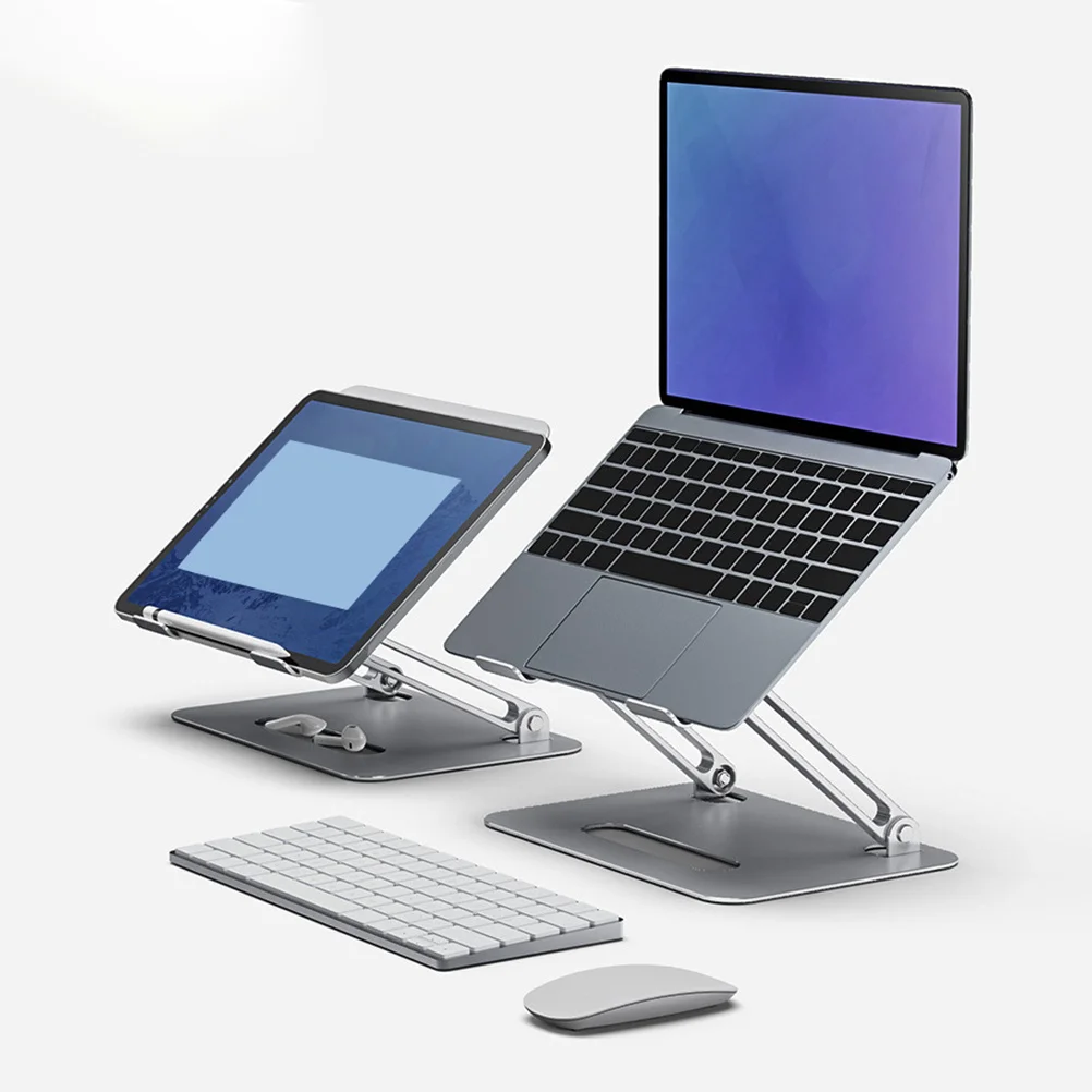 

Кулер для ноутбука с двойным вентилятором, 17,3-дюймовая регулируемая охлаждающая подставка из алюминиевого сплава, большая подставка для ноутбука с объемом ветра для игрового ноутбука