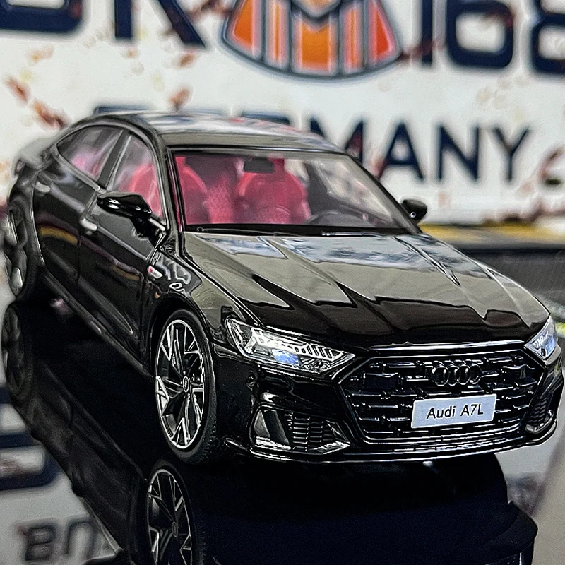 1:32 2022 Audi A7 Legierung Auto Modell Druckguss Metall Spielzeug Fahrzeuge Auto Modell hohe Simulation Sound und Licht Sammlung Kinder Geschenk