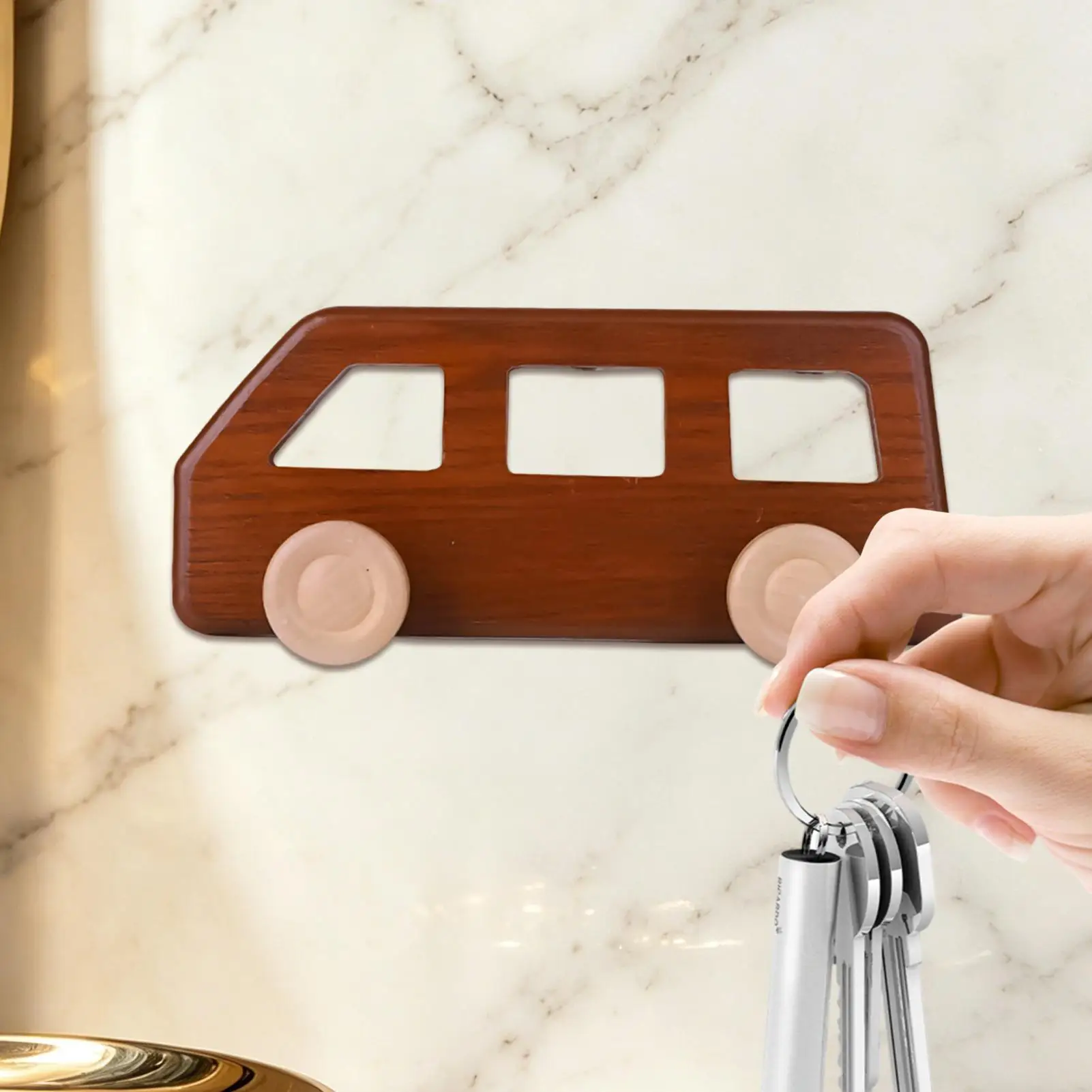 Kids Coat Rack Wall Mount Heavy Duty Car-shaped Decor Kids Hat Rack For Room Nursery Towel Bathroom Children Door Backpack