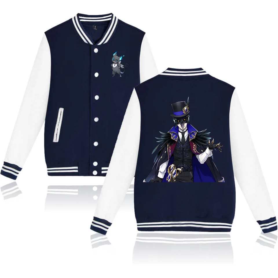 Disney Twisted-Wonderland Varsity Baseball Bomber Jacket Men Women Hip Hop Harajuku Jackets Kids Boys Girls Single Coats