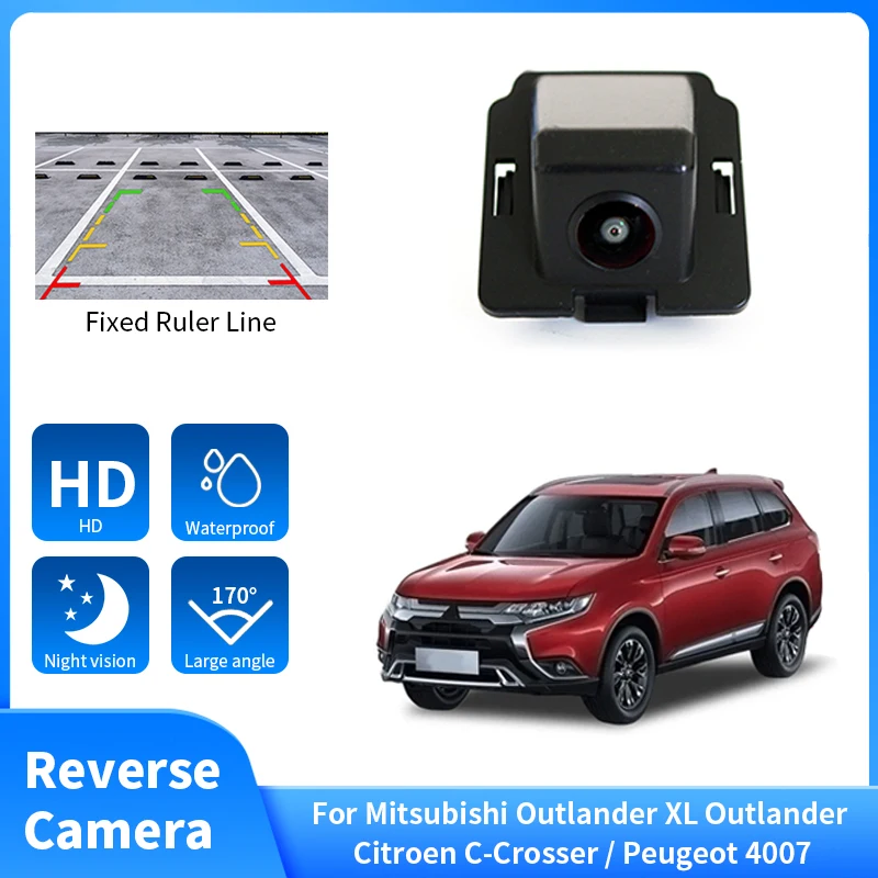 

HD CCD Car Rear View Reverse Camera For Mitsubishi Outlander XL Outlander Citroen C-Crosser Peugeot 4007 Waterproof