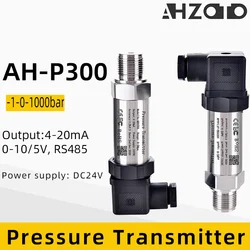 Pressure Transmitter Water Oil Fuel Gas Air M20*1.5 DC24V 4-20mA 0-10V RS485 Optional Stainless Steel Pressure Transducer Sensor