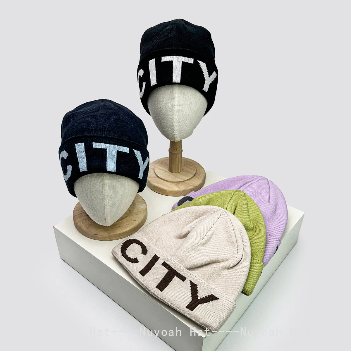 

New Men Women American Style Jacquard CITYWALK Letters Wool Knitted Hats Warm Skate Fashion Simple Beanies Casual Versatile ins