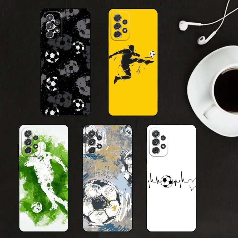 

Football element lines Phone Case For Samsung S25,S24,S21,S22,S23,S30,Ultra,S20,Plus,Soft Silicone Black Cover