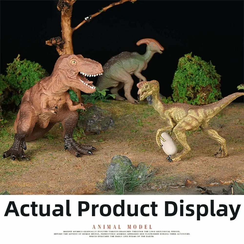 Vários tamanhos modelo de dinossauro realista educacional dinossauro jurássico borracha figuras de ação cena decoração