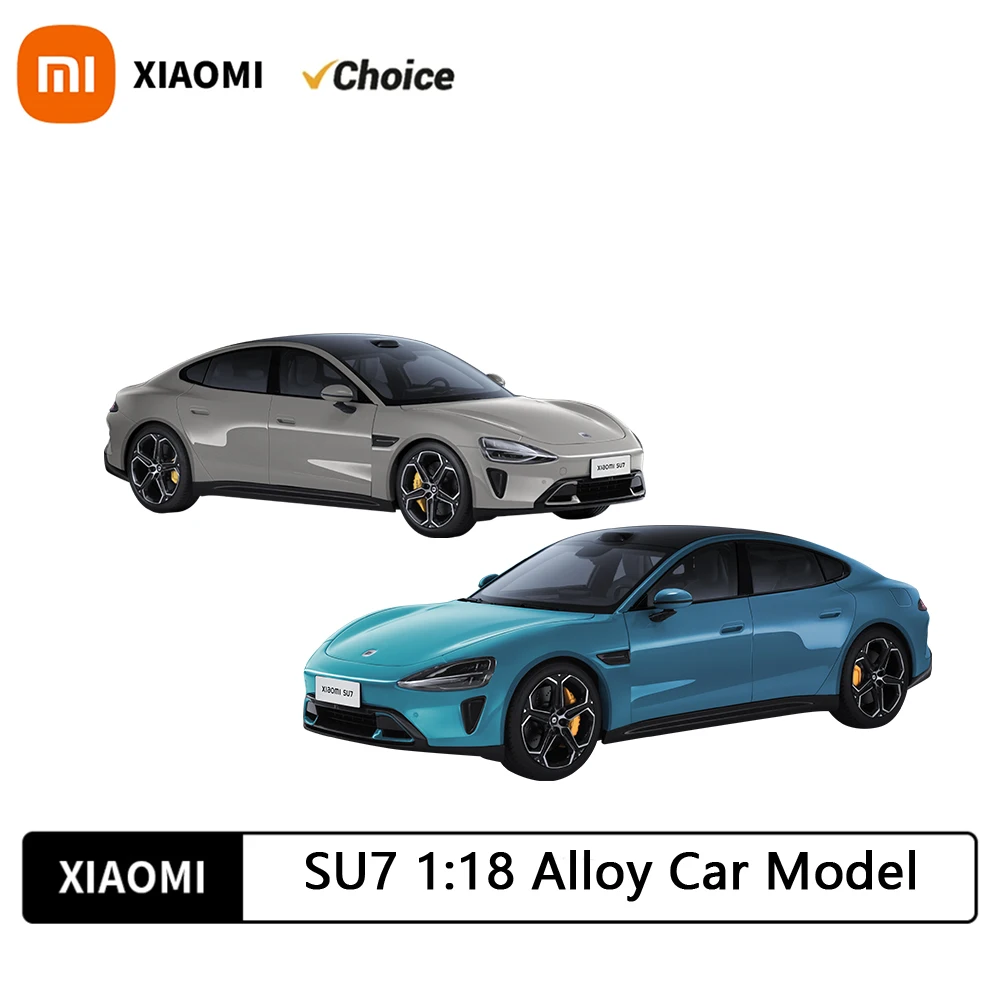 

New Original Xiaomi SU7 1:18 Alloy Car Model High-end Full Door Alloy Car Model Fourdoors Two Covers Fully Open Soft Rubber Seat