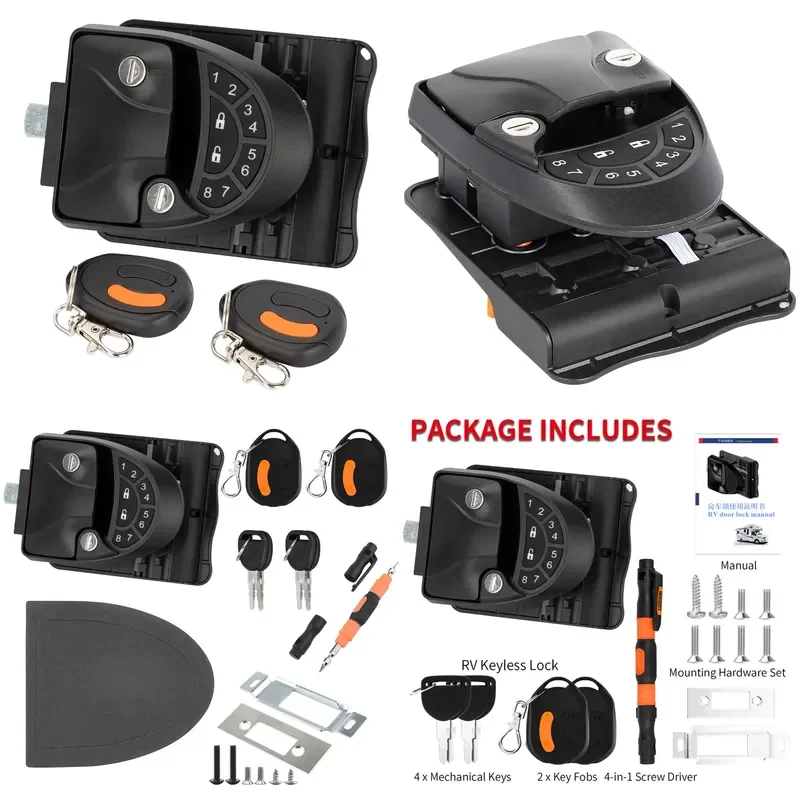 2026 Daiertek Rv KeyLess Entry Door Lock With 2 Keys Keyless Entry Door Lock Latch Handle Knob Deadbolt RV Caravan Trailer