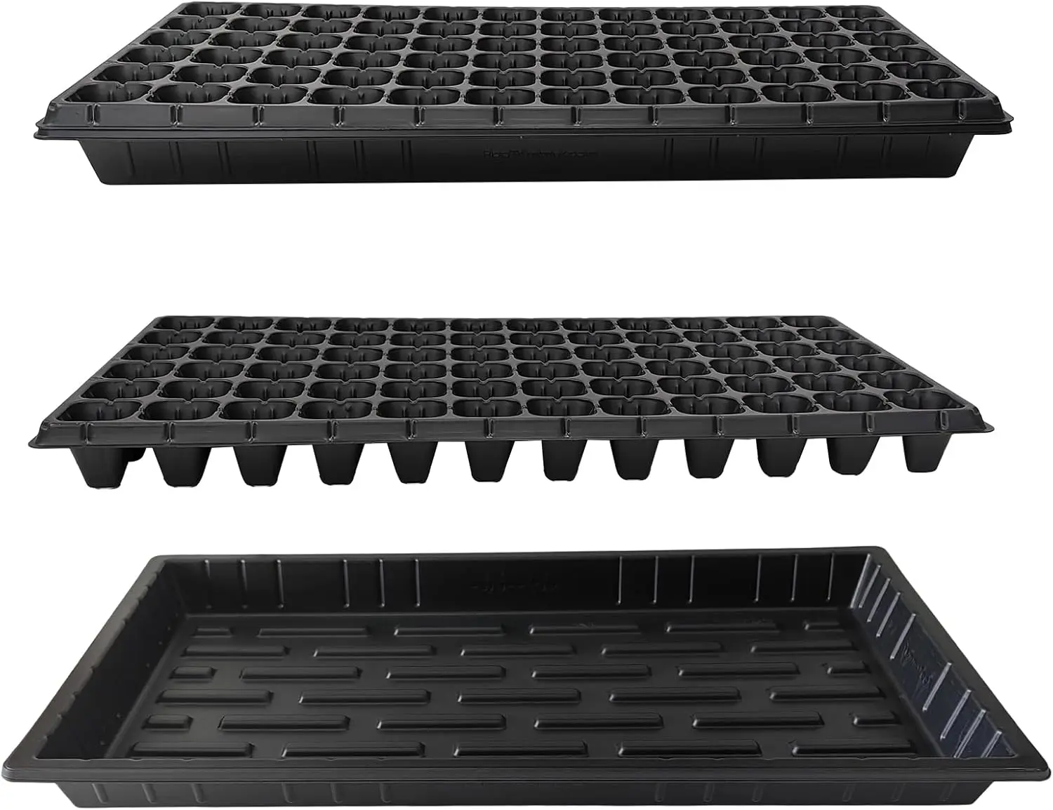 

10 Sets Seed Starter Trays with 72 Cell Plug Trays, Durable Plastic Nursery Tray for Plant Germination