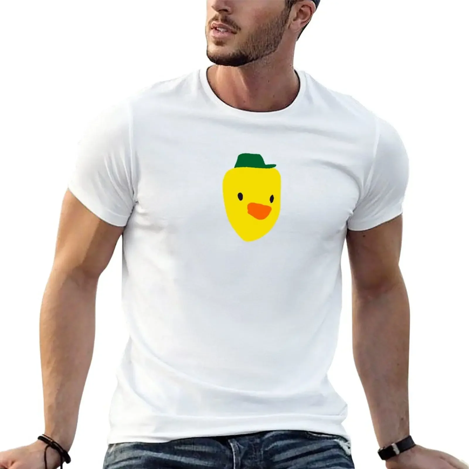 

Cute Cartoon Duck T-Shirt hippie clothes korean fashion blacks men clothings